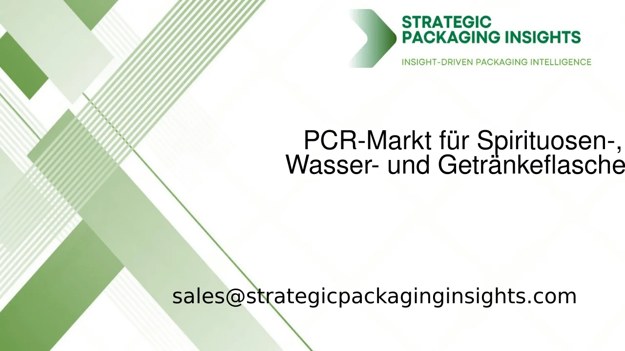 Marktgröße, zukünftiges Wachstum und Prognose 2033 für den PCR-Markt für Spirituosen-, Wasser- und Getränkeflaschen