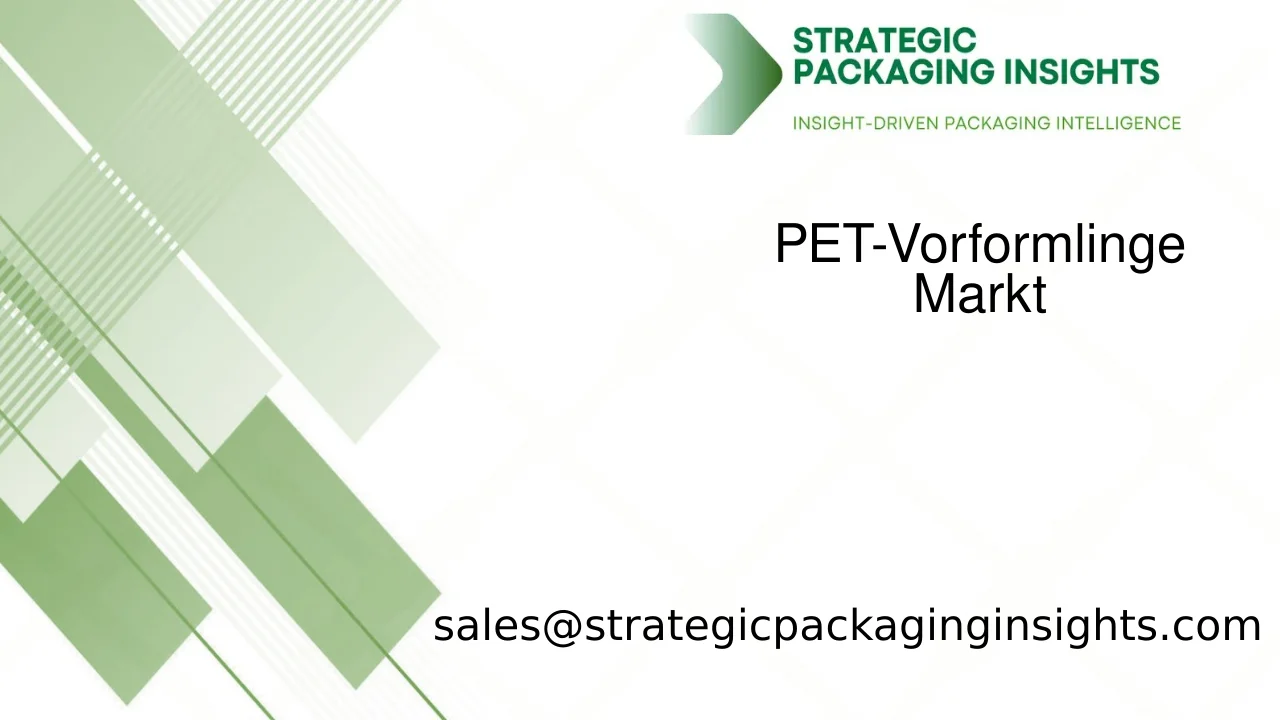 Marktgröße für PET-Vorformlinge, zukünftiges Wachstum und Prognose 2033