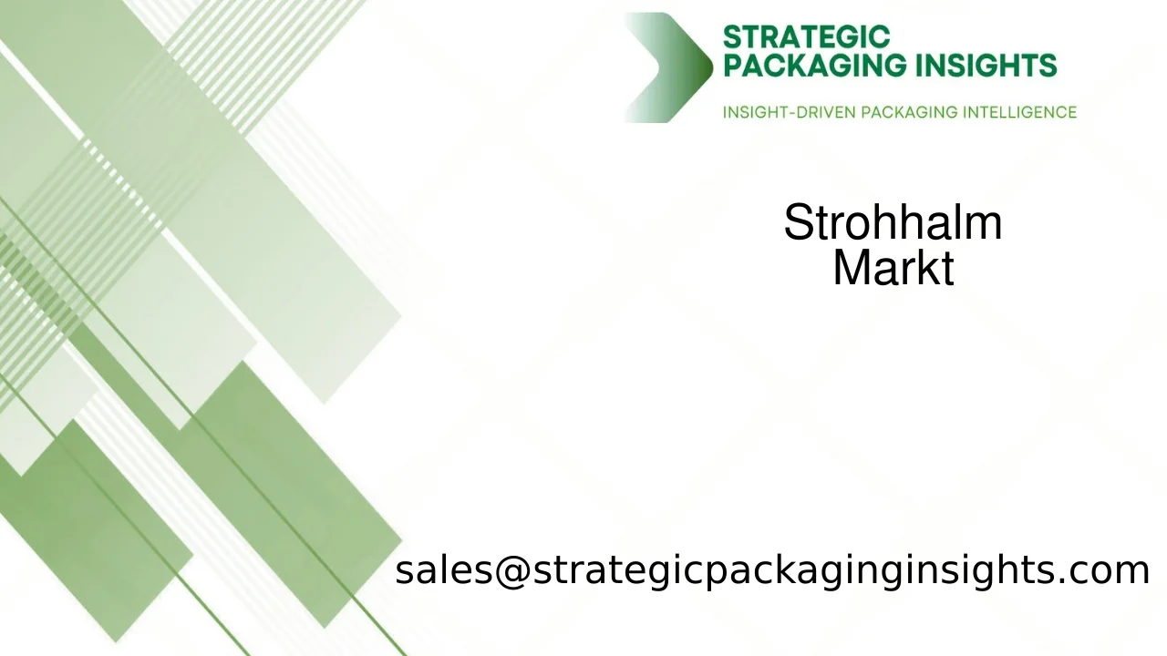 Marktgröße für Strohhalme, zukünftiges Wachstum und Prognose 2033