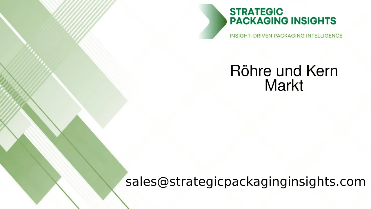 Marktgröße für Röhren und Kerne, zukünftiges Wachstum und Prognose 2033