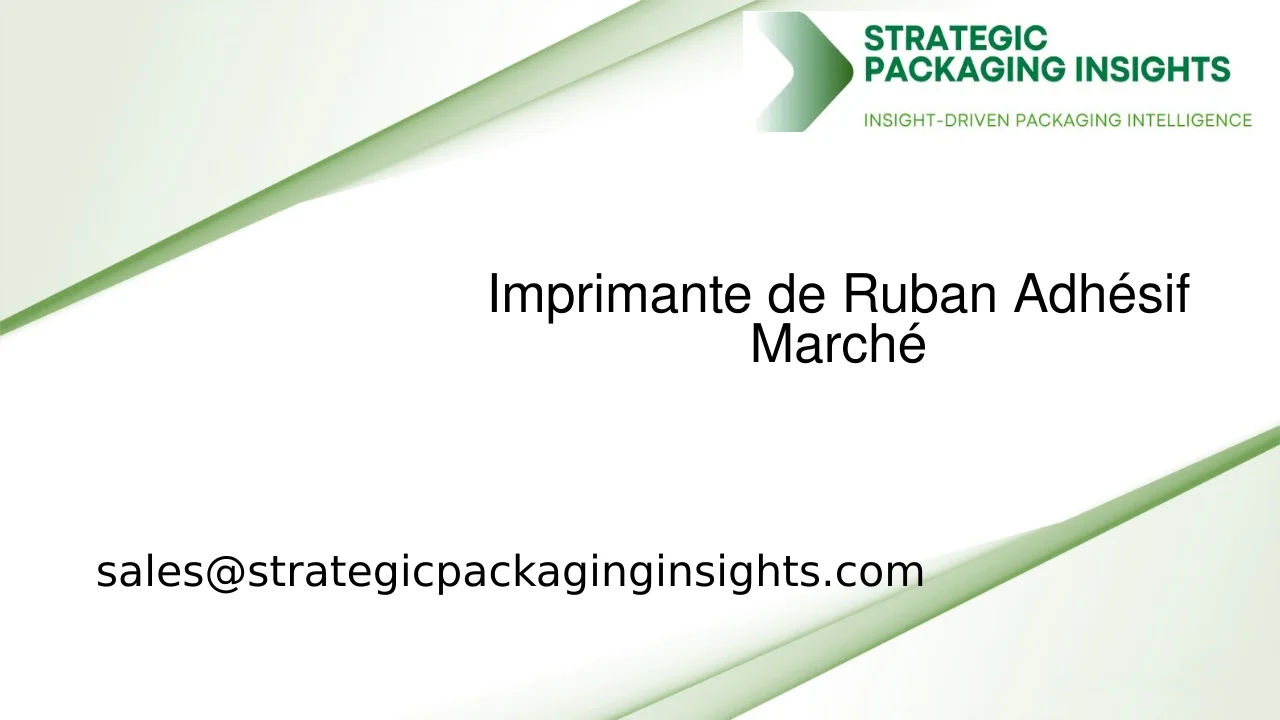 Taille du Marché des Imprimantes de Ruban Adhésif, Croissance Future et Prévisions 2033