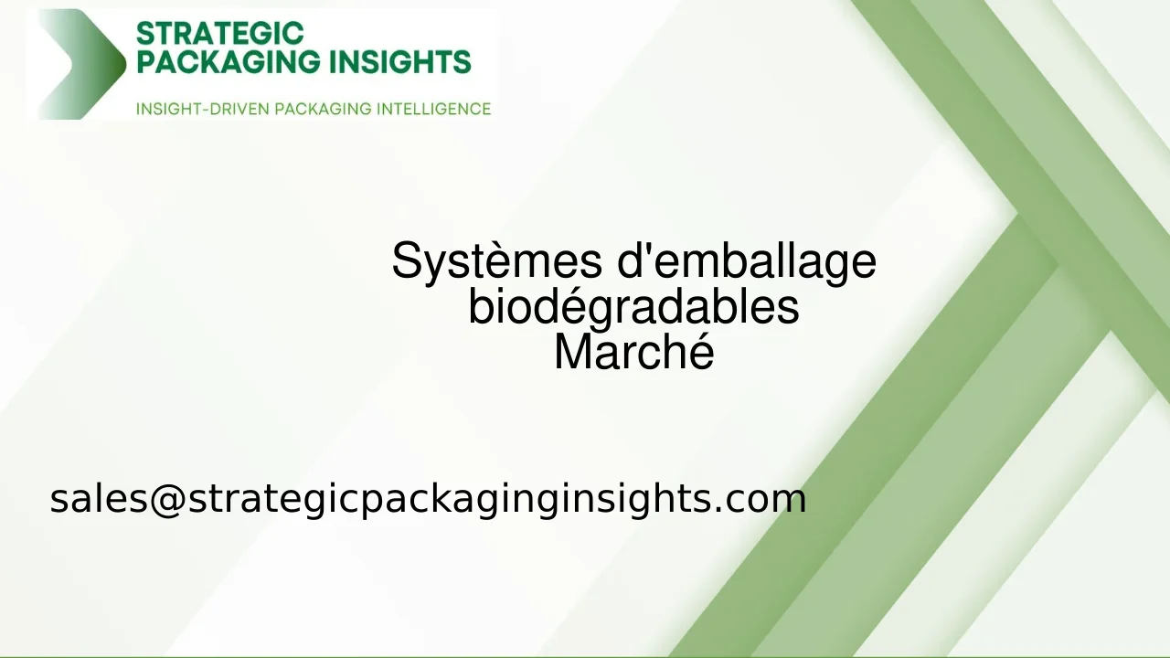 Taille du marché des systèmes d'emballage biodégradables, croissance future et prévisions 2033
