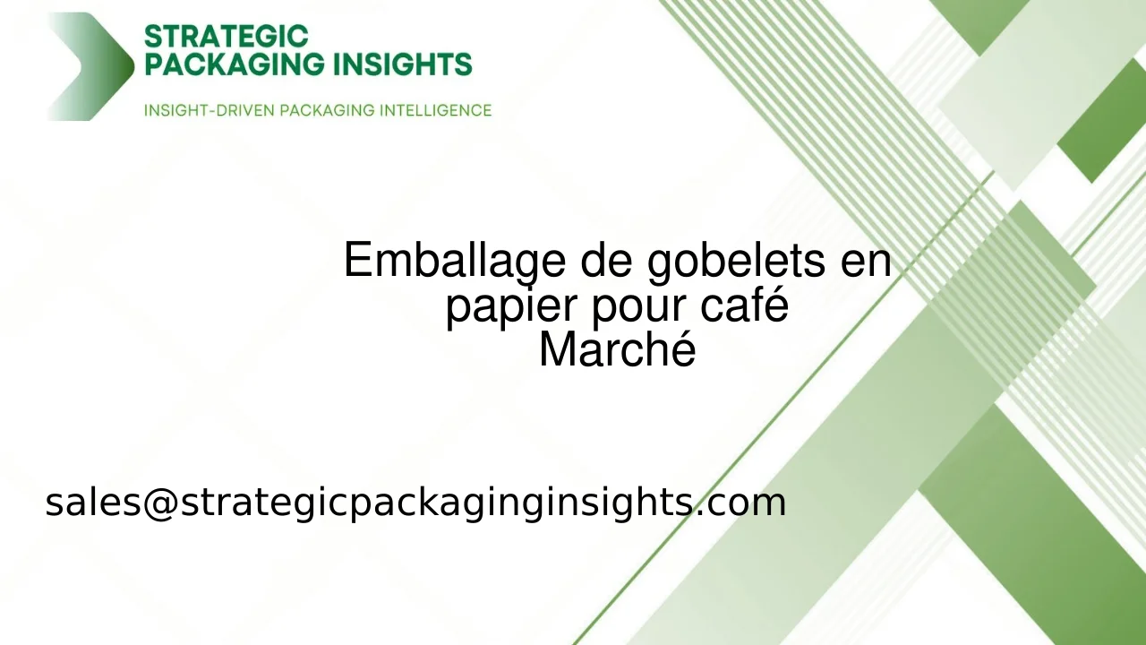 Taille du marché de l'emballage de gobelets en papier pour café, croissance future et prévisions 2034