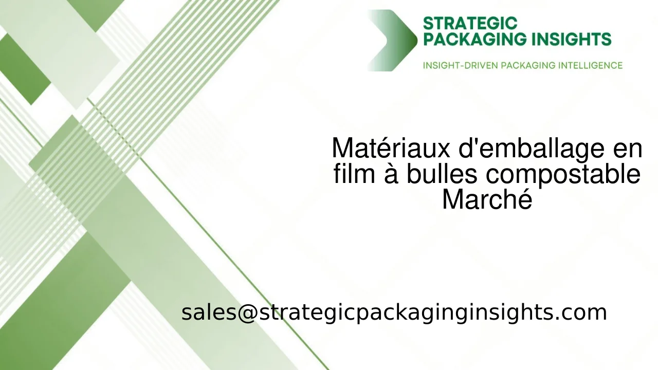 Taille du marché des matériaux d'emballage en film à bulles compostable, croissance future et prévisions 2033