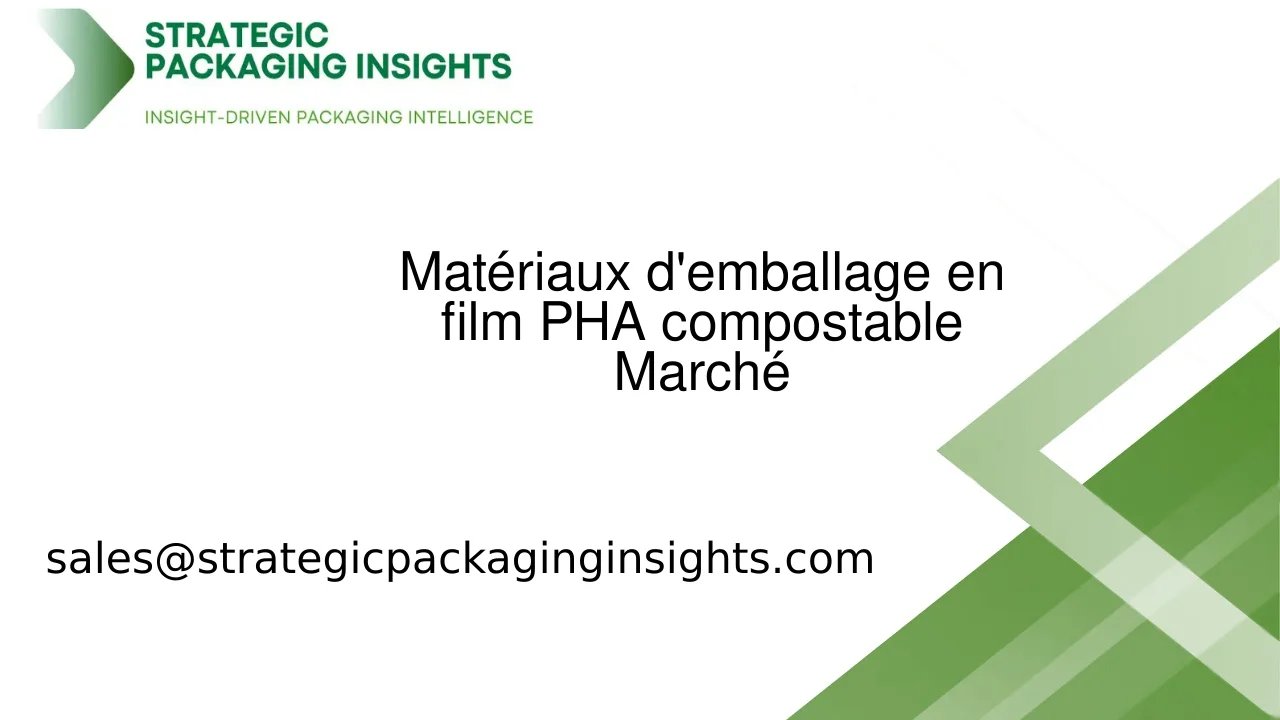 Taille du marché des matériaux d'emballage en film PHA compostable, croissance future et prévisions 2033