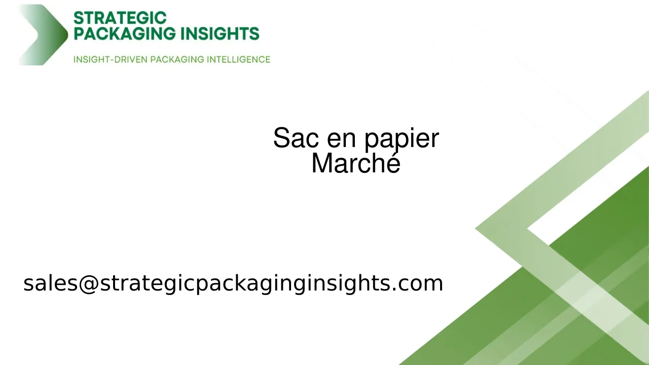Taille du marché des sacs en papier, croissance future et prévisions 2033