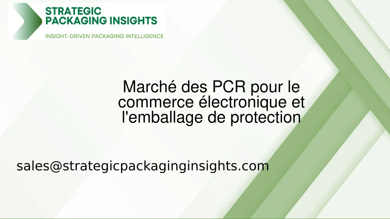 Taille du marché des PCR pour le commerce électronique et l'emballage de protection, croissance future et prévisions 2033