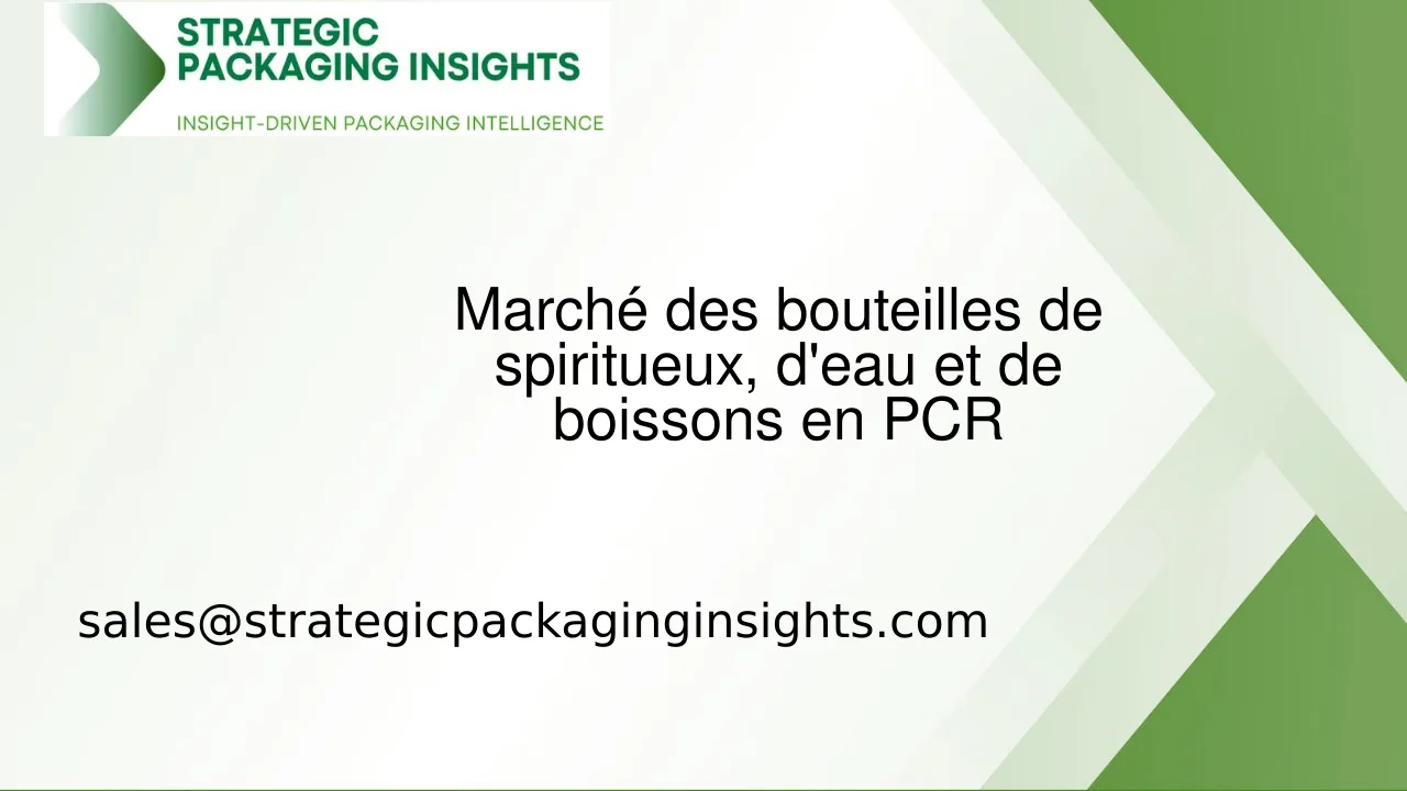 Taille du marché des bouteilles de spiritueux, d'eau et de boissons en PCR, croissance future et prévisions 2033