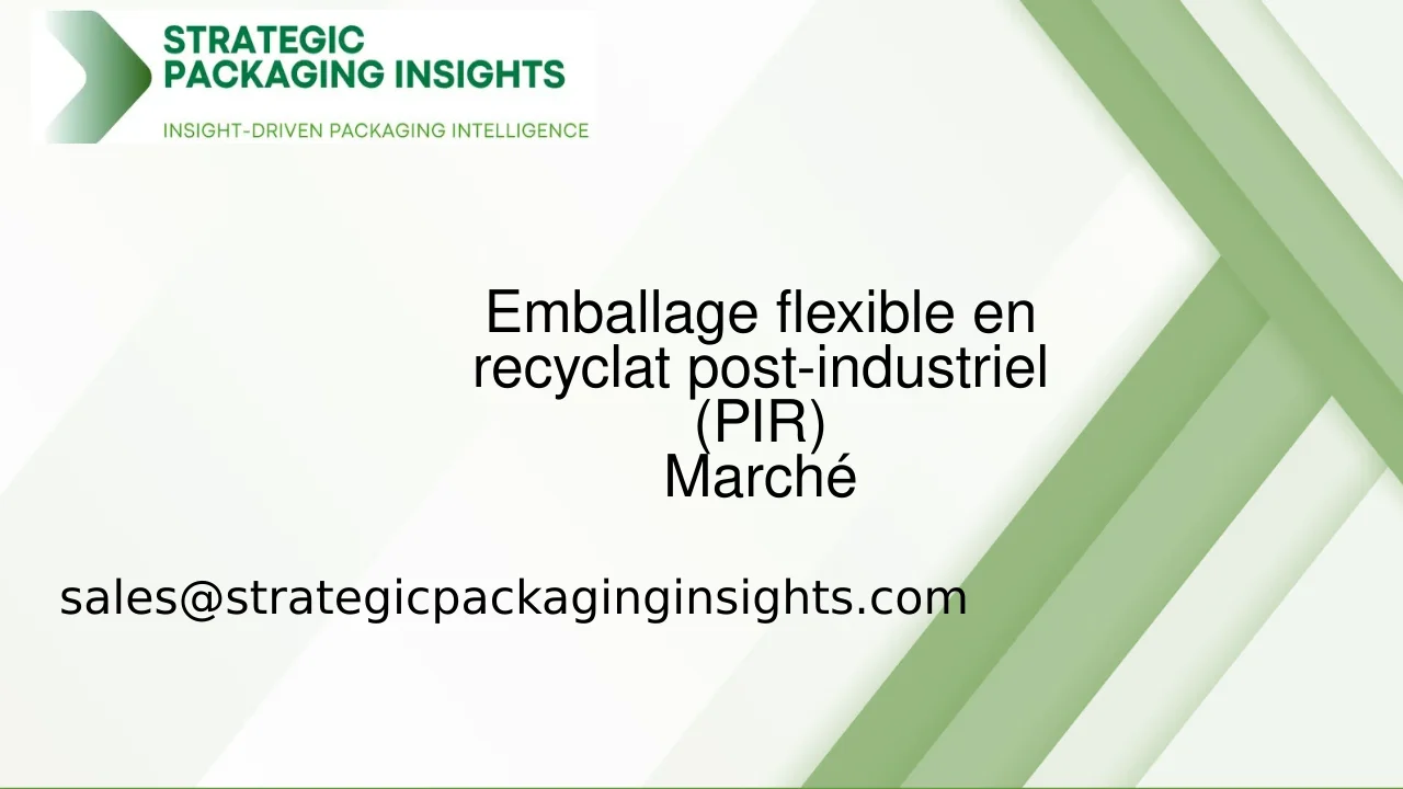 Taille du marché de l'emballage flexible en recyclat post-industriel (PIR), croissance future et prévisions 2033