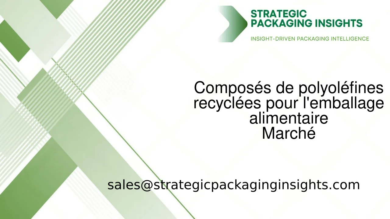 Taille du marché des composés de polyoléfines recyclées pour l'emballage alimentaire, croissance future et prévisions 2033