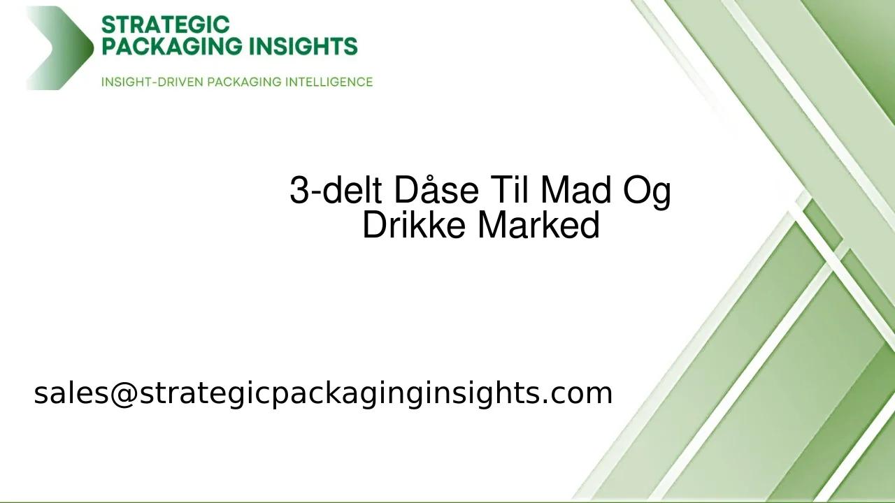 3-delt Dåse Til Mad Og Drikke Markedsstørrelse, Fremtidig Vækst og Prognose 2033