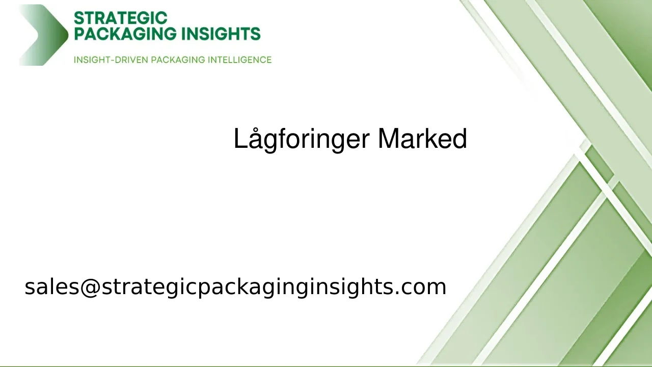 Lågforinger Markedsstørrelse, Fremtidig Vækst og Prognose 2033