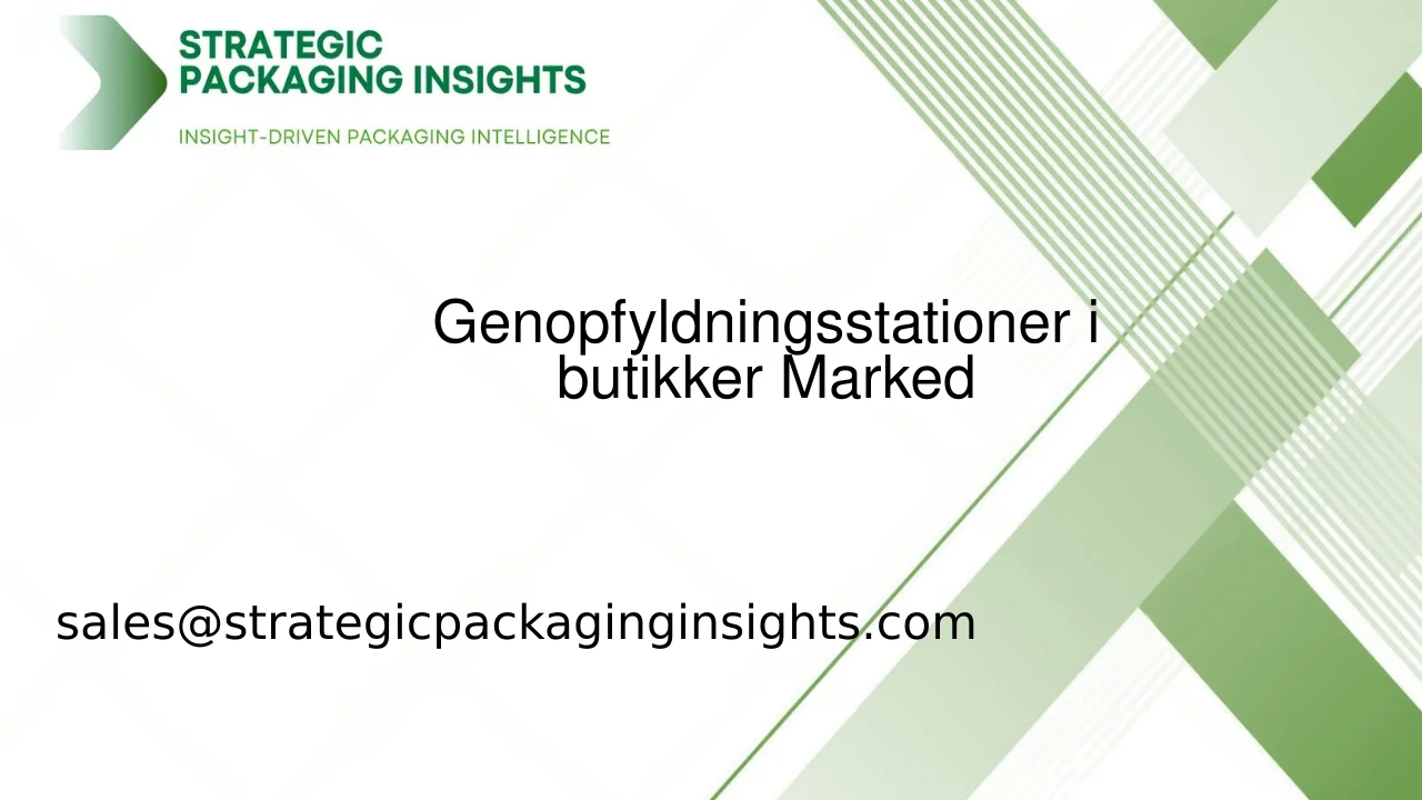 Genopfyldningsstationer i Butikker Markedsstørrelse, Fremtidig Vækst og Prognose 2033