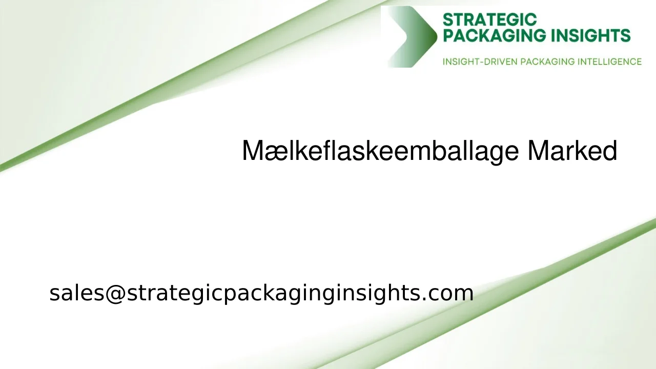 Mælkeflaskeemballagemarkedets Størrelse, Fremtidig Vækst og Prognose 2033