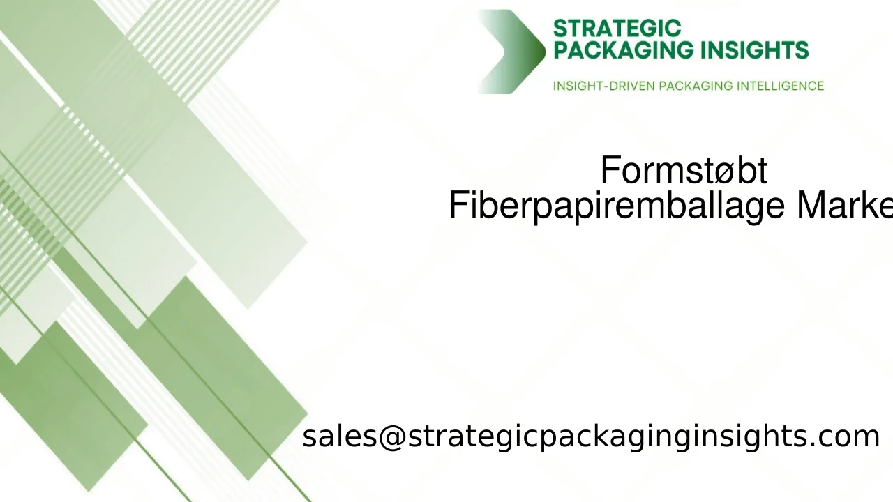 Formstøbt Fiberpapiremballagemarked Størrelse, Fremtidig Vækst og Prognose 2033
