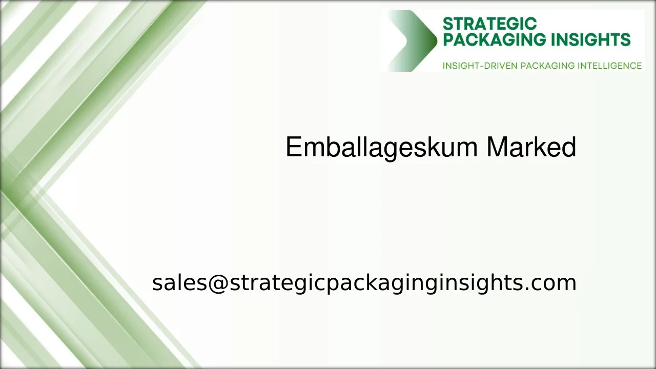 Emballageskummarkedets Størrelse, Fremtidig Vækst og Prognose 2033