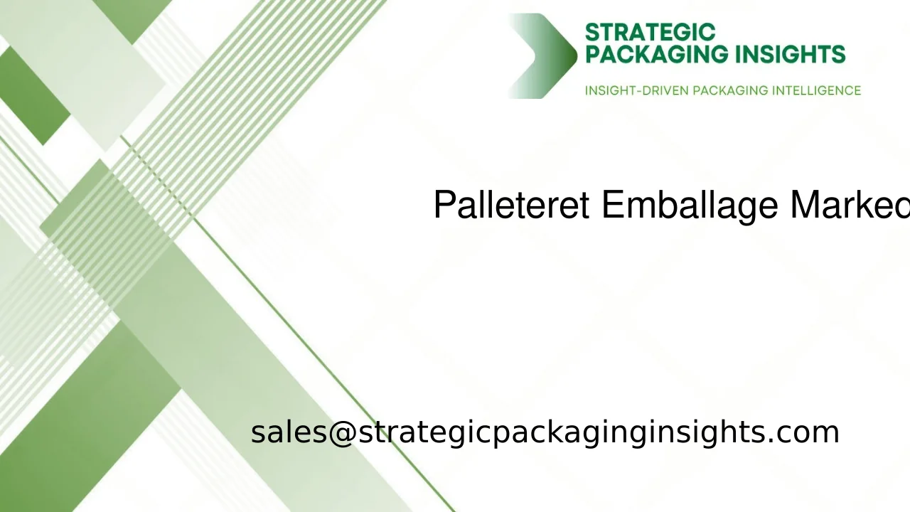 Palleteret Emballagemarked Størrelse, Fremtidig Vækst og Prognose 2033