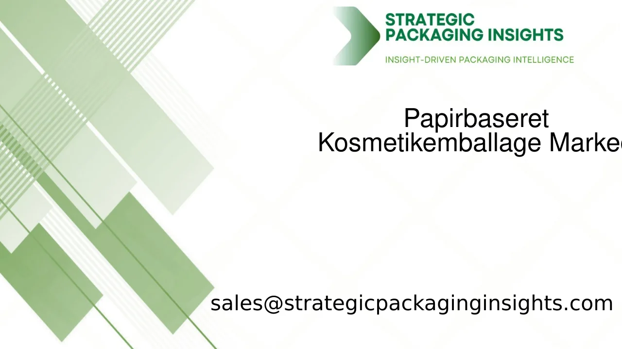 Papirbaseret Kosmetikemballagemarked Størrelse, Fremtidig Vækst og Prognose 2033